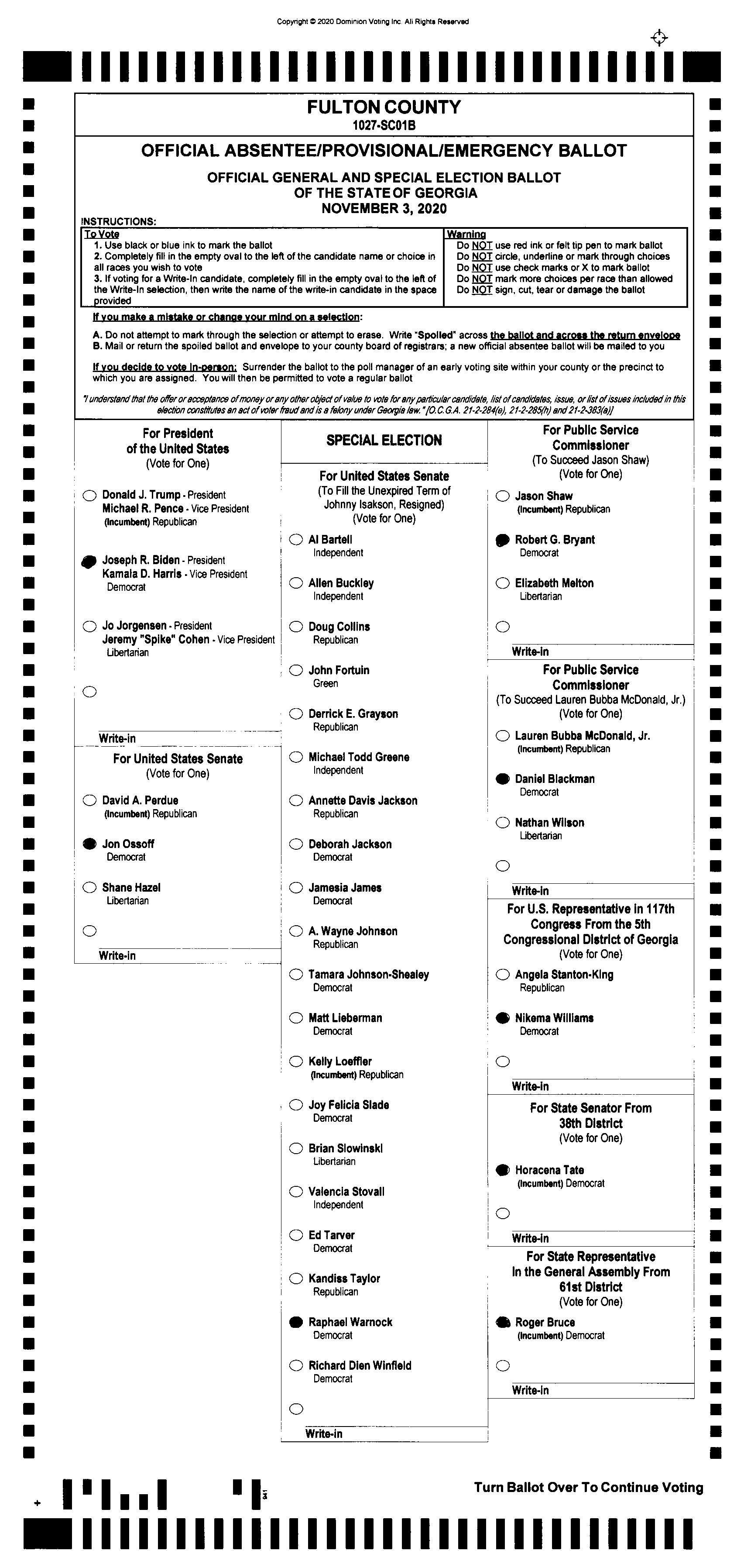 Doubled Ballot